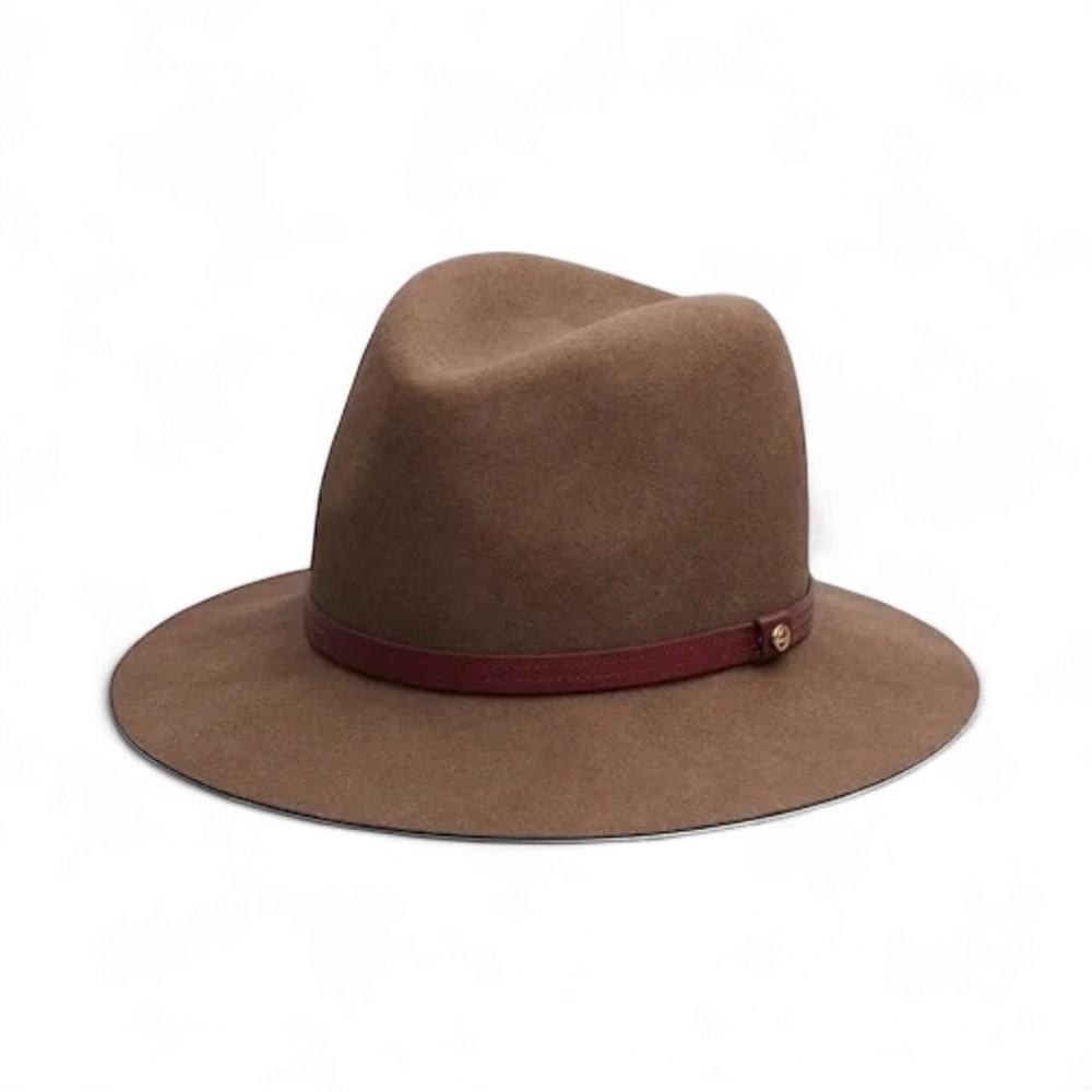 Rag & Bone Wool Fedora Pecan Brown Small